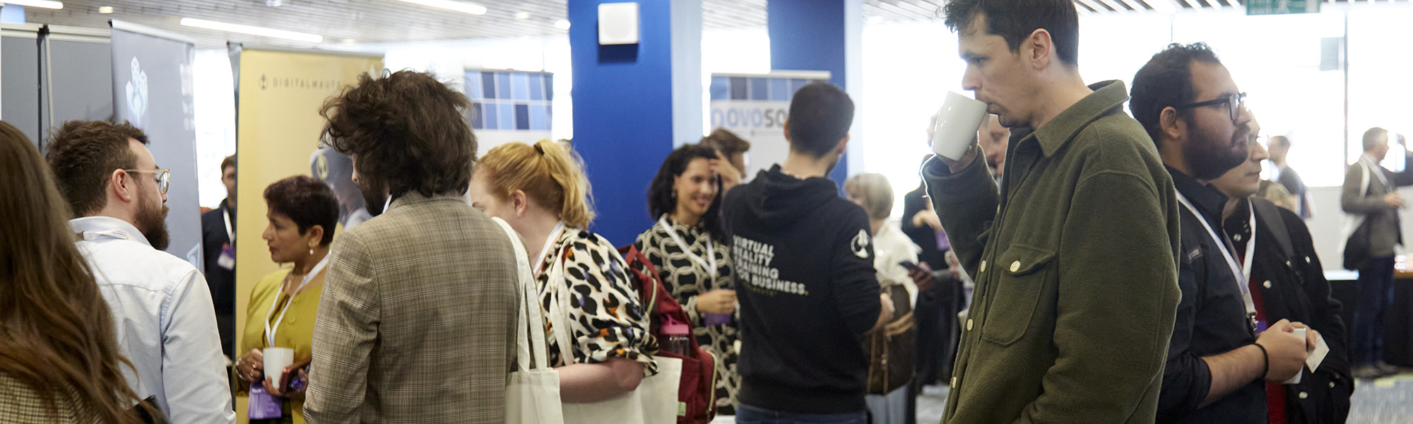 Exhibitoon area at Glasgow Tech Fest